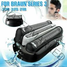 호환 브라운 면도기 헤드 Braun 3s 시리즈 3용 1pc 면도 3020s 3030s 3040s 3080s 전기 교체 호일 커터, 없음