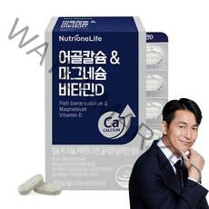 뉴트리원 흡수빠른 어골칼슘 폴리감마글루탐산 칼슘 마그네슘 비타민D 아연 PGA 해조칼슘 프리미엄 뼈건강, 60정, 1박스