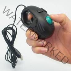 트랙볼마우스 마우스 핸드 헬드 손가락 컴퓨터 4D 트랙볼 휴대용 PC 미니 USB 노트북 저소음 인체 공학적, 01 Black, 한개옵션1