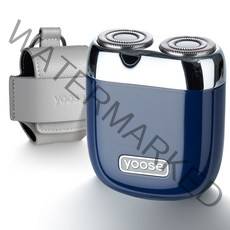 yoose 미니 전기면도기 마크네틱 헤드 디자인 USB-C 타입충전 전체 방수 휴대용 남편 선물 남친 선물, 젠티안 블루