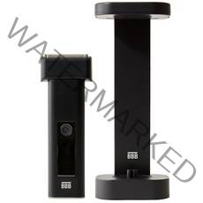 BBB트리플블랙 UV 살균 충전 스테이션 전기면도기 X9, 세트(본품+UV 살균거치대) 그래비티 블랙, 블랙