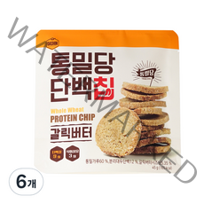 다신 통밀당 단백칩 갈릭버터, 45g, 6개