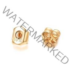 14K 리얼 골드 스터드 후프 댕글 귀걸이 귀 추가 포스트 발견 보석 액세서리(14k 화이트 골드)