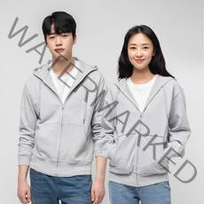 캐럿 남녀공용 베이직 프렌치테리 후드집업