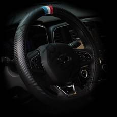 프랑스 국기 무늬 D컷 카본 핸들커버 (370~380mm) 르노 시트로엥 (SM6 QM6 QM3 XM3), 02_ D컷 카본 핸들커버