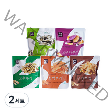 티각태각 김 + 고구마 + 고추 + 호박 + 우엉 부각 세트, 30g, 2세트