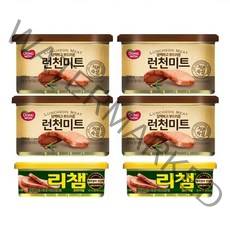 동원 런천미트 햄통조림 200g x 4p + 리챔 오리지널 햄통조림 120g x 2p, 1세트