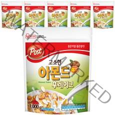 포스트 고소한 아몬드 후레이크 시리얼, 1000g, 6개