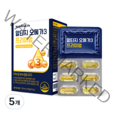 뉴트리원 알티지 오메가 3 프리미엄 30.6g, 5개, 30정