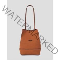 KUHO Mini Canvas Square Bucket Bag Yellowish Brown (KF31D4MW2B) 130589