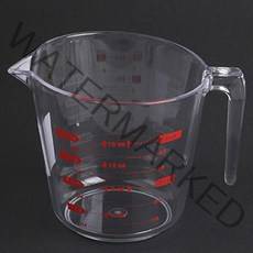 쿡앤베이크 PC 고급 투명 계량컵 500ml, 1개