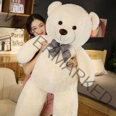 나혼자산다 윌슨 국민애착인형 캐릭터 곰 돌이 대형 인형 수면 선물용 150cm 애착 봉제 100cm 안고자는 큰 배게, 화이트색, 140cm
