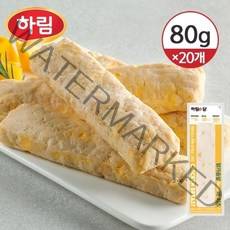 [냉동] 하림이닭 닭가슴살 리얼바 치즈 80g 20개