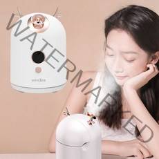 Windee 얼굴 스팀기 페이스 스티머 수분 공급 미스트기 보습 분리형 물탱크 250ML, 희색, 1083