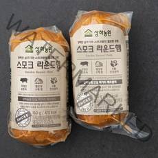 상하농원 스모크 라운드햄, 160g, 2개