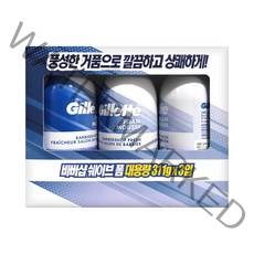 질레트 바버샵 프레쉬 쉐이빙폼 311g X 3입, 933g, 1개