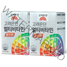 고려은단 멀티비타민 올인원, 60정, 2개