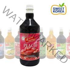 스위트코리아 복숭아 1000ml X 12개(1박스) 피치 액상음료 과일 원액