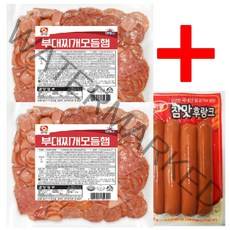 햇살누리 부대찌개 모듬햄 1kg x 2개+참맛후랑크 80g, 2080g, 1세트