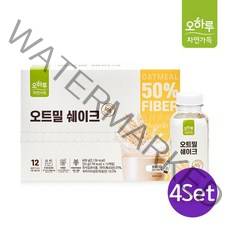 [오하루 자연가득] 오트밀 쉐이크 12입X4박스, 50g, 4개