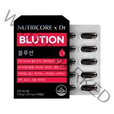 [공식] 뉴트리코어 x Dr 블루션 블러딕스 (혈압 혈당 콜레스테롤 혈행개선), 1개, 60캡슐