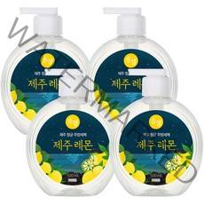 순샘 제주 레몬 항균 주방세제 용기, 4개, 500ml