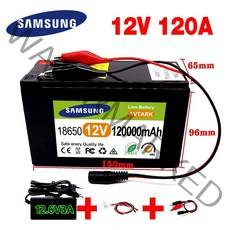 인산철파워뱅크 캠핑용 배터리 12V 120Ah 120000mAh 18650 리튬 배터리 30A 분무기 내장 고전류 BMS 전기, 03 50000mAh