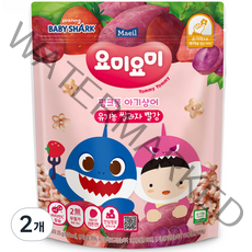 맘마밀요미요미 유기농 쌀과자 25g 빨강, 2개