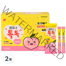 레모나 톡톡 어린이 비타민 간식 2g 100포, 200g, 2개