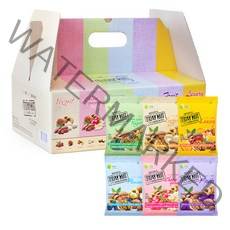 투데이 너트한줌 6종 견과 60개입, 1200g(프리미엄 10입, 요거트 10입, 후르츠 10입, 청포도향요거트 10입, 럭셔리 10입, 치즈퀴노아 10입), 1세트