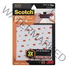 3M 스카치 블랙박스 고내열 양면 테이프 10 x 10cm, 1개
