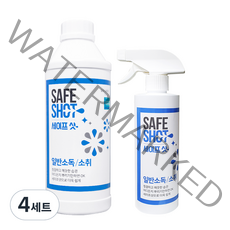 세이프샷 살균소독제 1L + 500ml 세트, 4세트