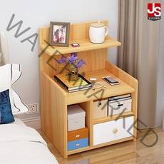 JS리빙 4단 서랍 침대협탁테이블 침대 사이드테이블 선반 침실 미니 침대테이블 베드트레이 수납협탁 쇼파 거실 원목협탁 수납장 침대옆협탁 / MD:Co-68 / 430X270X600