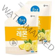 순샘 레몬 주방세제 리필, 1.2L, 2개