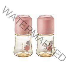 마더케이 369 PPSU 젖병 180ml 트윈팩, 0단계, 인디핑크, 2개