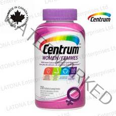 Centrum 센트룸 멀티비타민 포 우먼 종합 비타민 미네랄 8개월분, 250정, 1개