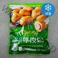 쉐푸드 우유 미니 핫도그 (냉동), 500g, 1개