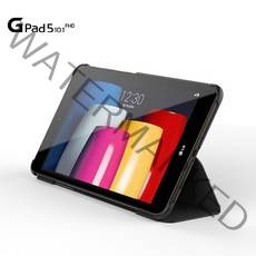 보이아 [4시 이전 주문건 발송] LG G패드5 10.1 플립케이스+지패드5 정품필름증정(1P) LMT600 LMT605, 플립 / 블랙