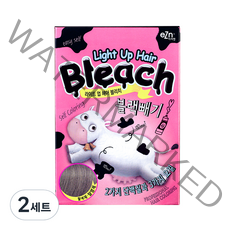 이지엔 라이트 업 헤어 블리치 블랙빼기 탈색제, 2개