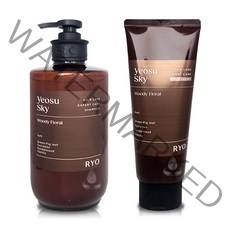 려 자양윤모 탈모증상케어 여수하늘 샴푸585ml+트리트먼트200ml, 1세트