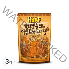바프 카라멜 솔티드 아몬드 앤 프레첼, 120g, 3개