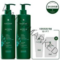 [르네휘테르] 아스테라 프레쉬 수딩 및 쿨링 샴푸 600ml 듀오, 기본, 없음