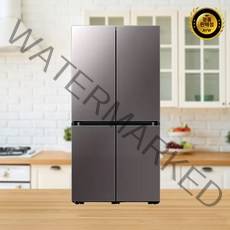 [삼성] 비스포크 냉장고 4도어 프리스탠딩 875L RF85B9002T1, 브라우니실버