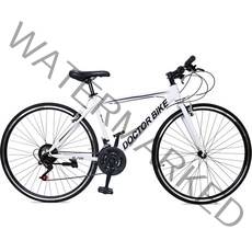 닥터바이크 하이브리드 69.8cm 27.5인치 21단 스틸프레임 자전거 E1 BIKE H-700, 화이트, 170cm