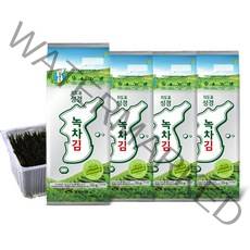 지도표 성경김 녹차 조각김 대, 55g, 4개