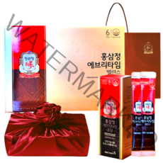 정관장 6년근 홍삼정 에브리타임 스틱 밸런스 20세트 200ml+쇼핑백 골프 여행 추석 설 명절 선물세트(보자기포함) 1개, 1세트
