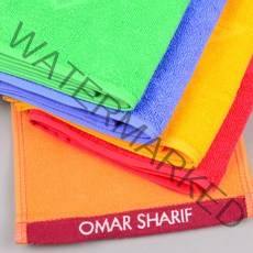 OMAR SHARIF 오마샤리프 스포츠타올 30수 수건 90g 면100% 등산타올 땀수건, 1개, 노랑