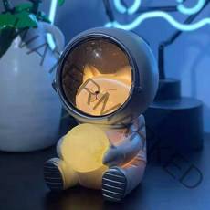 우주인 동물 고양이 곰돌이 LED 무드등 수면등, A(고양이)
