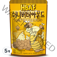 바프 허니버터 아몬드, 120g, 5개