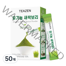 티젠 유기농 새싹보리 분말 스틱, 20g, 5개